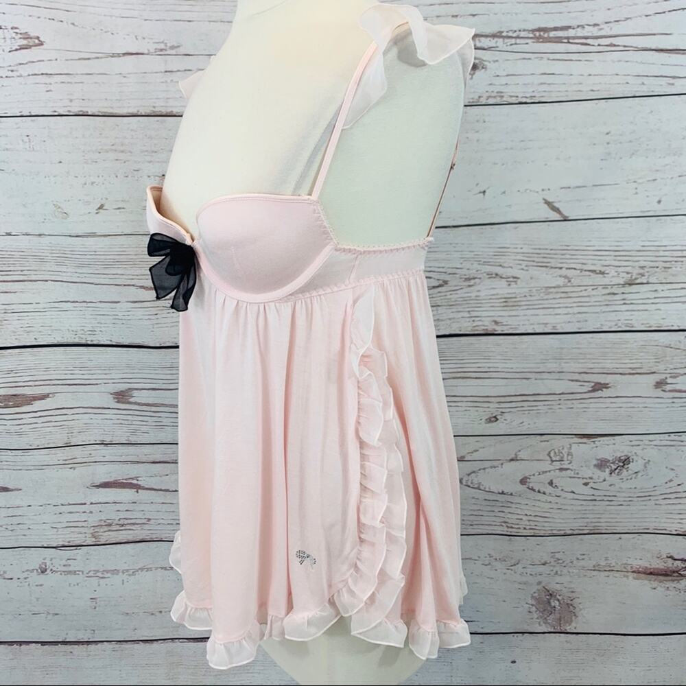 Victoria’s Secret pink negligee ruffles - Picture 2 of 6